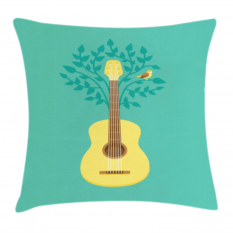 Nature Instrument Bird Pillow Cover