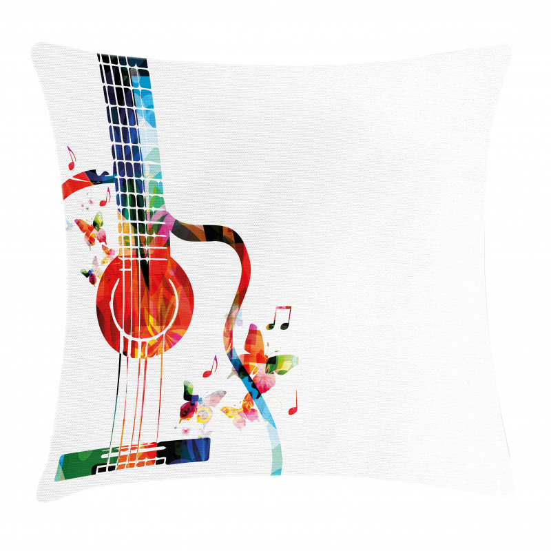Polygonal Design Music Pillow Cover