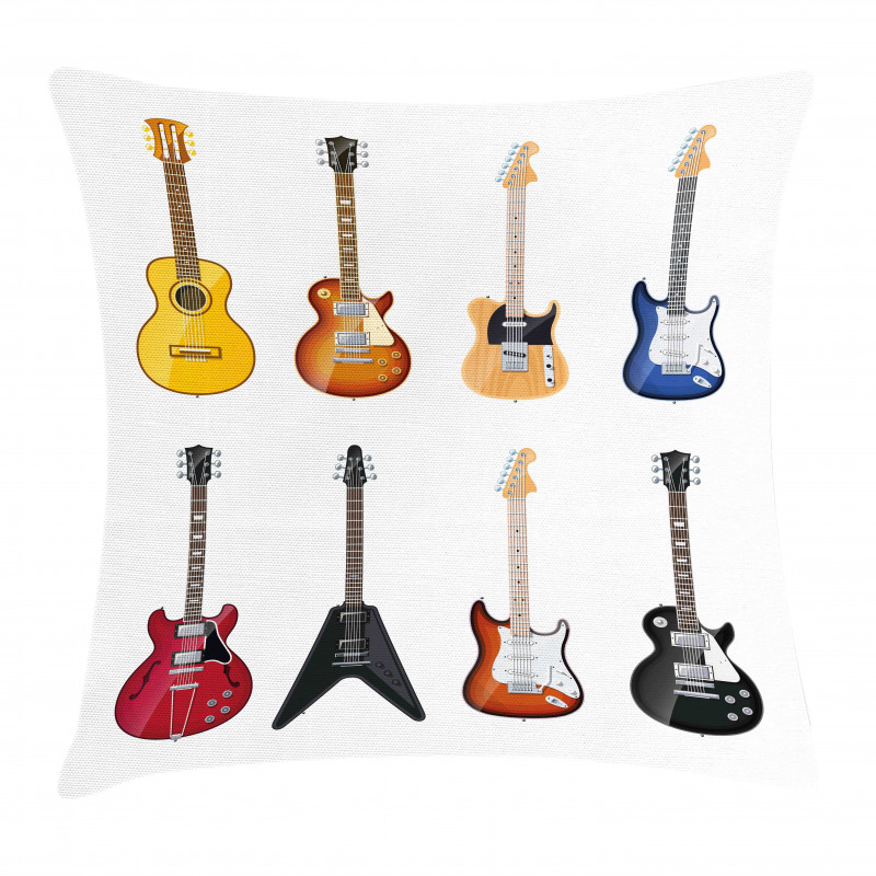 String Instruments Jazz Pillow Cover