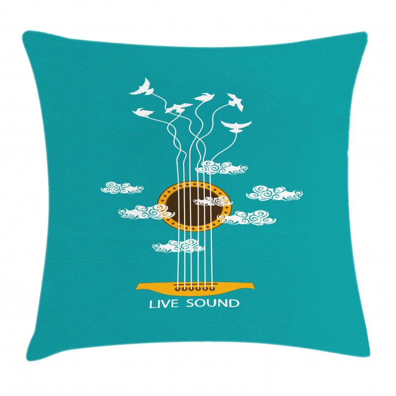 Musical Freedom Bird Pillow Cover