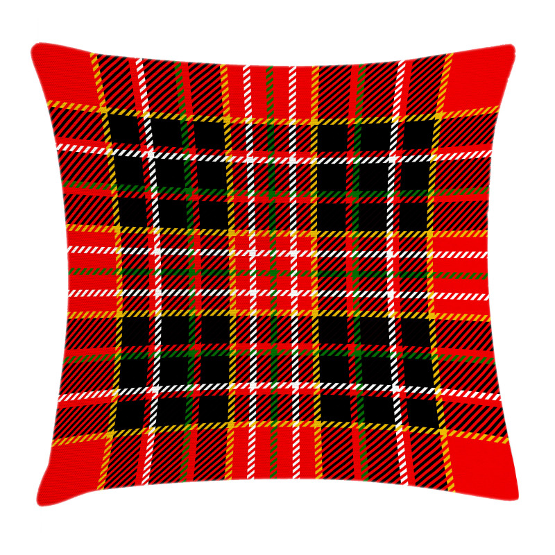 Scottish Tartan Style Pillow Cover