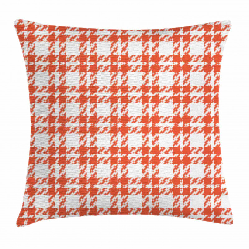 Retro-Modern Checkered Pillow Cover