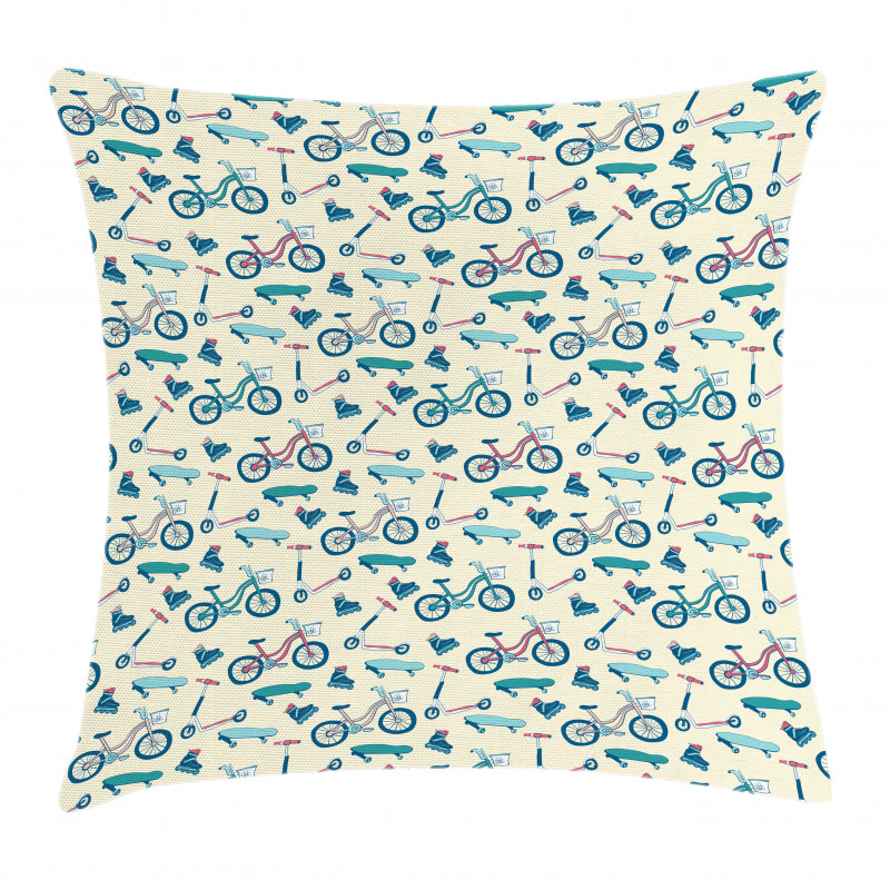 Wheeled Activity Design Pillow Cover