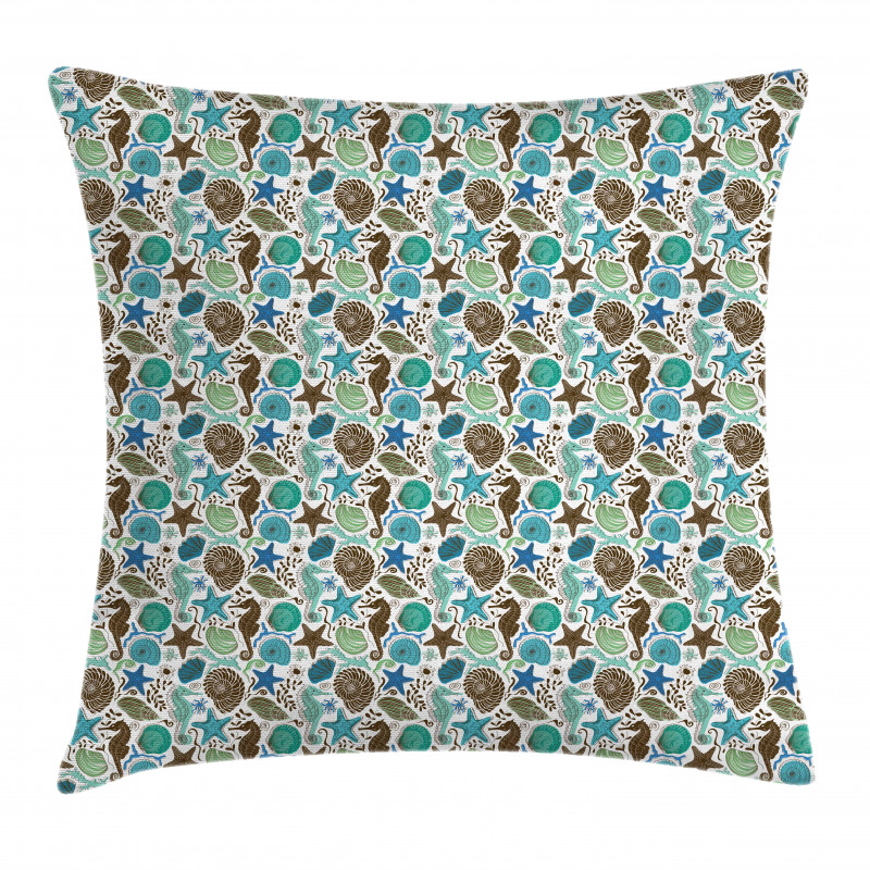 Abstract Maritime Pillow Cover