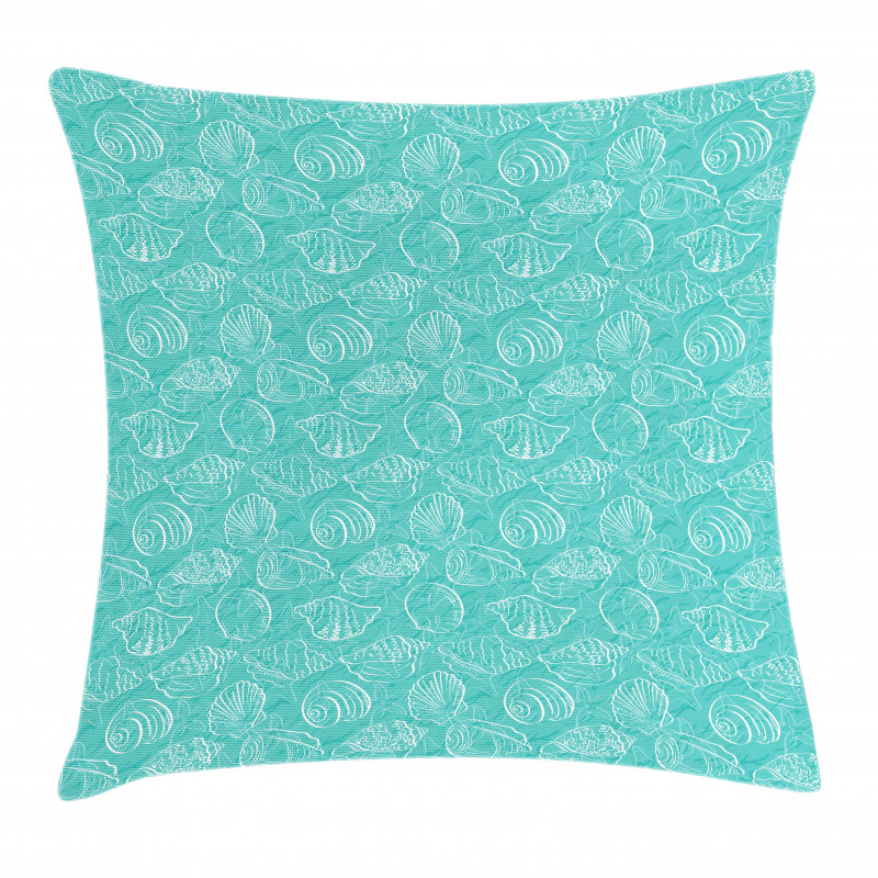 Doodle Marine Lines Pillow Cover