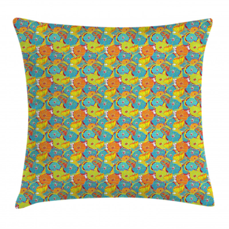 Ornamental Floral Pattern Pillow Cover