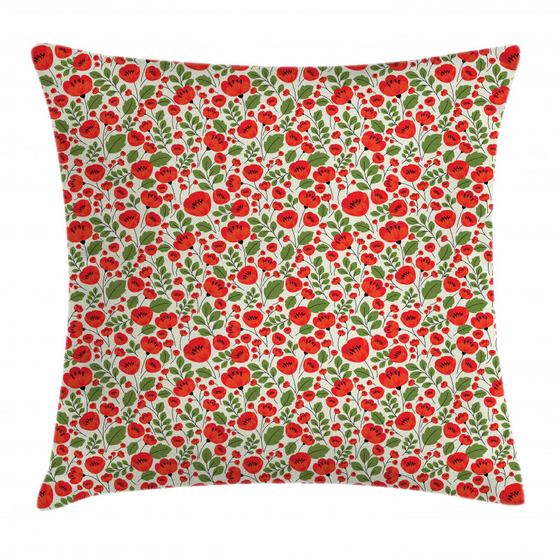 Nature Retro Arrangement Pillow Cover