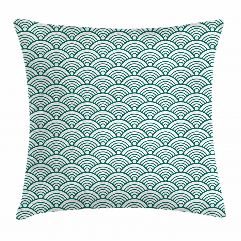 Seigaiha Scales Pillow Cover