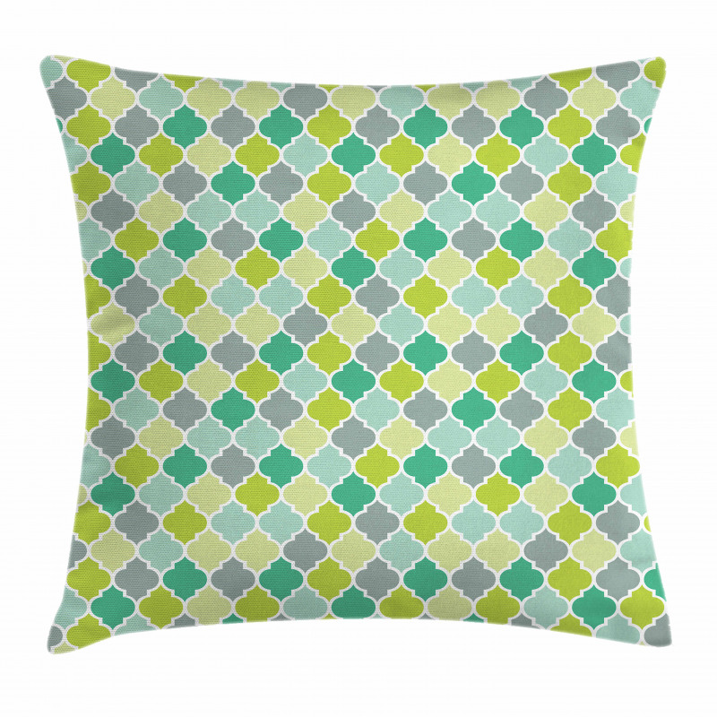 Vibrant Trellis Quatrefoil Pillow Cover