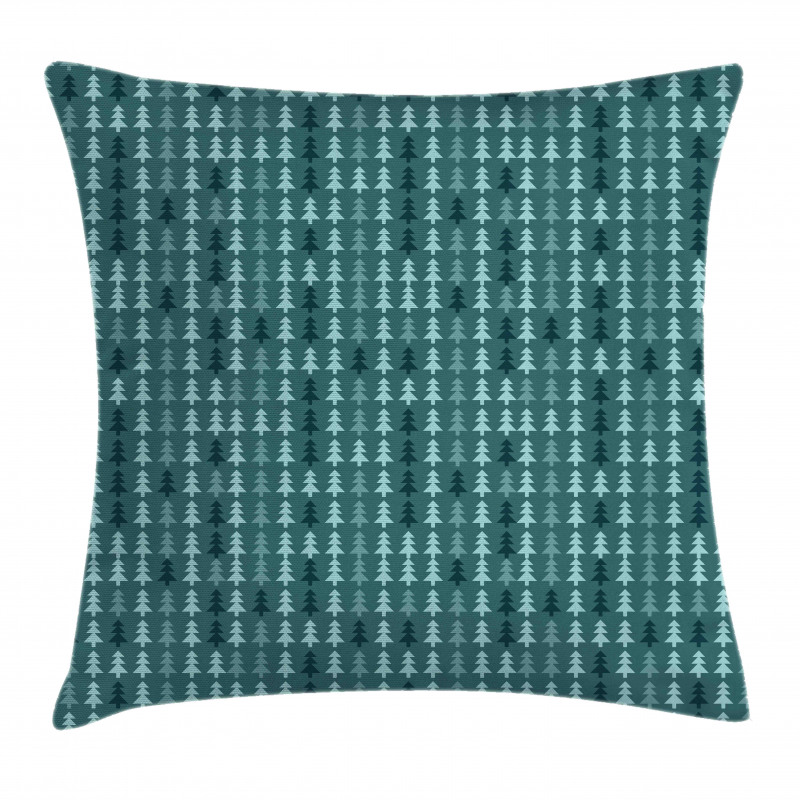 Abstract Pine Tree Xmas Pillow Cover