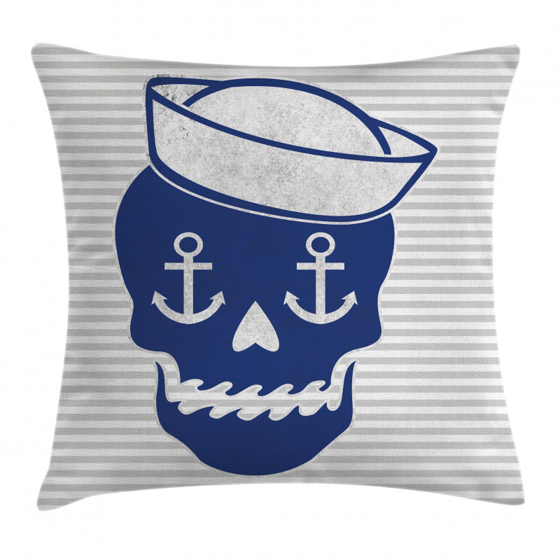 Anchor and Captains Hat Pillow Cover