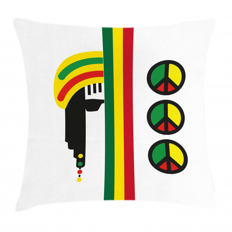 Minimalist Rastaman Pillow Cover