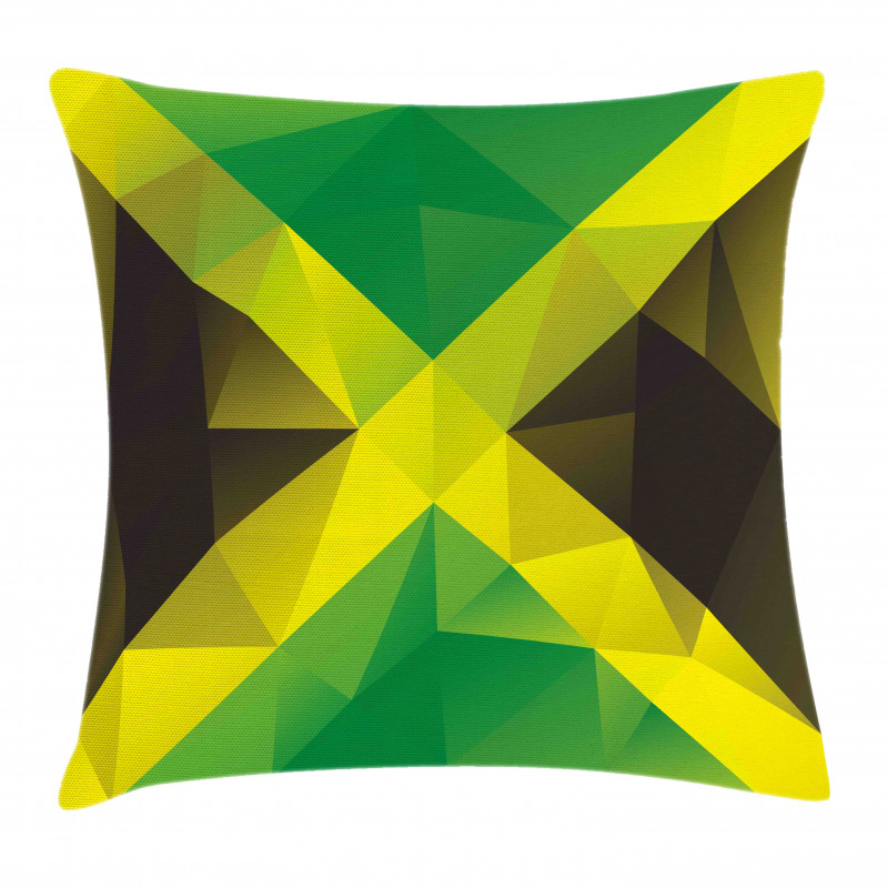 Triangle Polygon Flag Pillow Cover