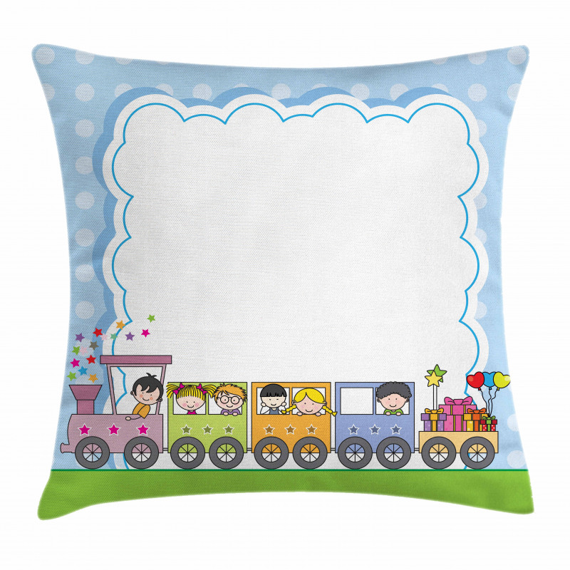 Train Children Pillow Cover