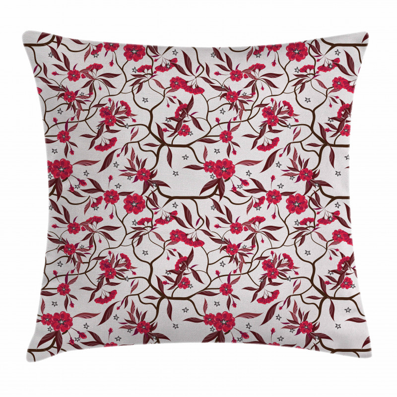 Blooming Spring Branches Pillow Cover