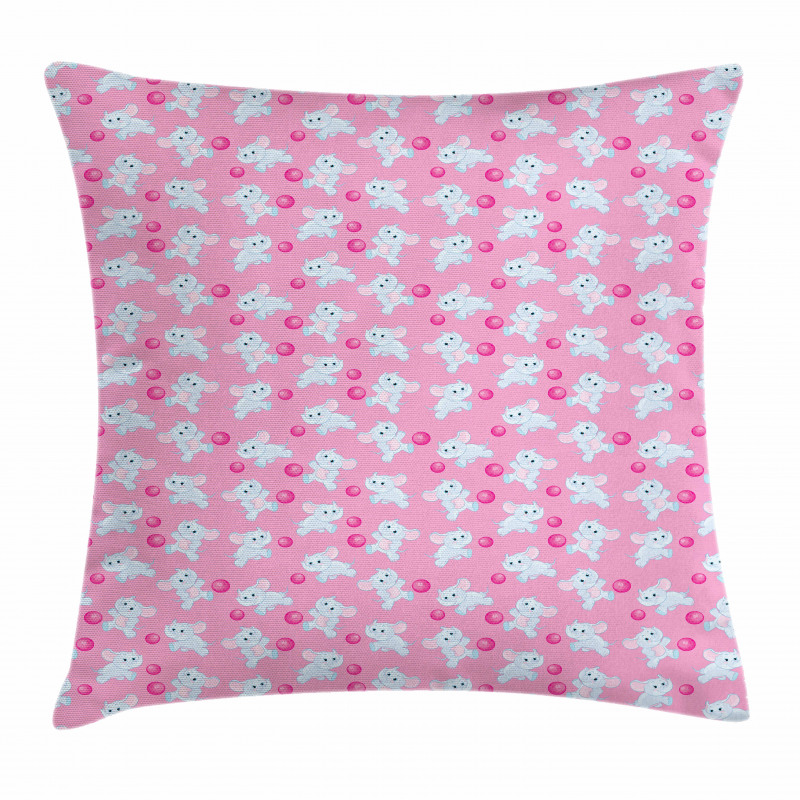 Girly Happy Animals Pillow Cover