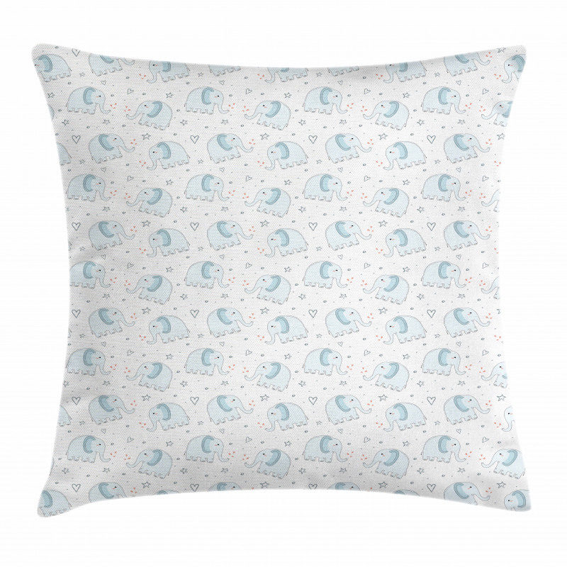 Animals Hearts Stars Pillow Cover