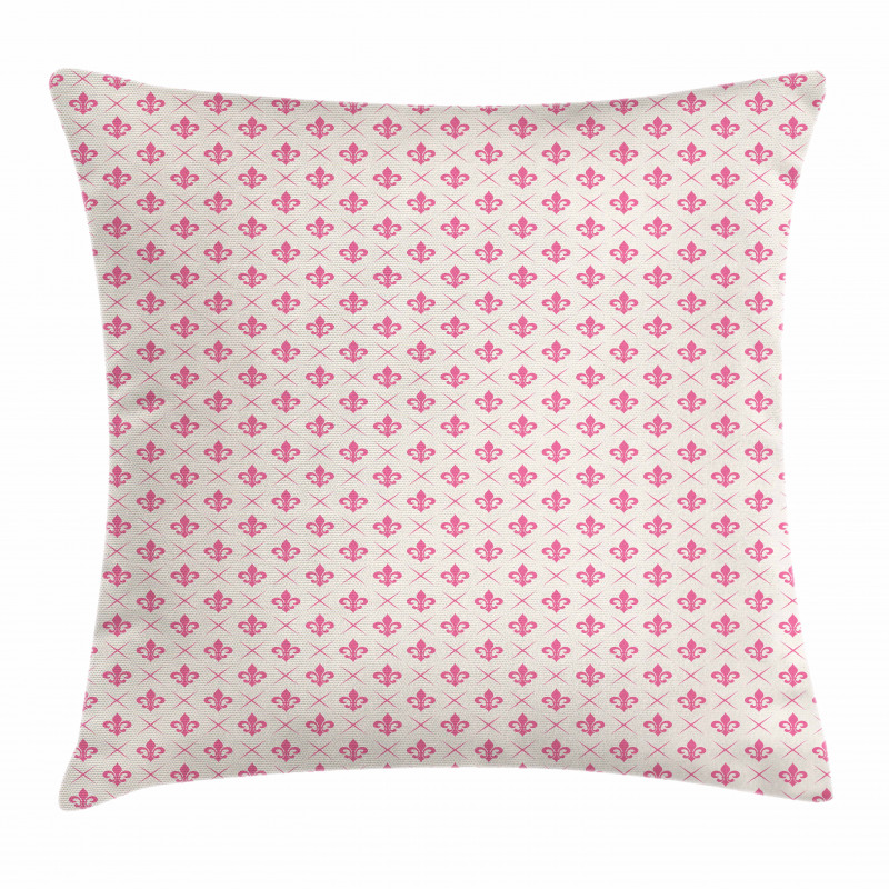 Pink Lily Flower Pillow Cover