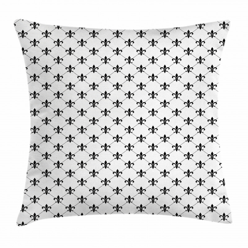 Abstract Lily Dots Pillow Cover
