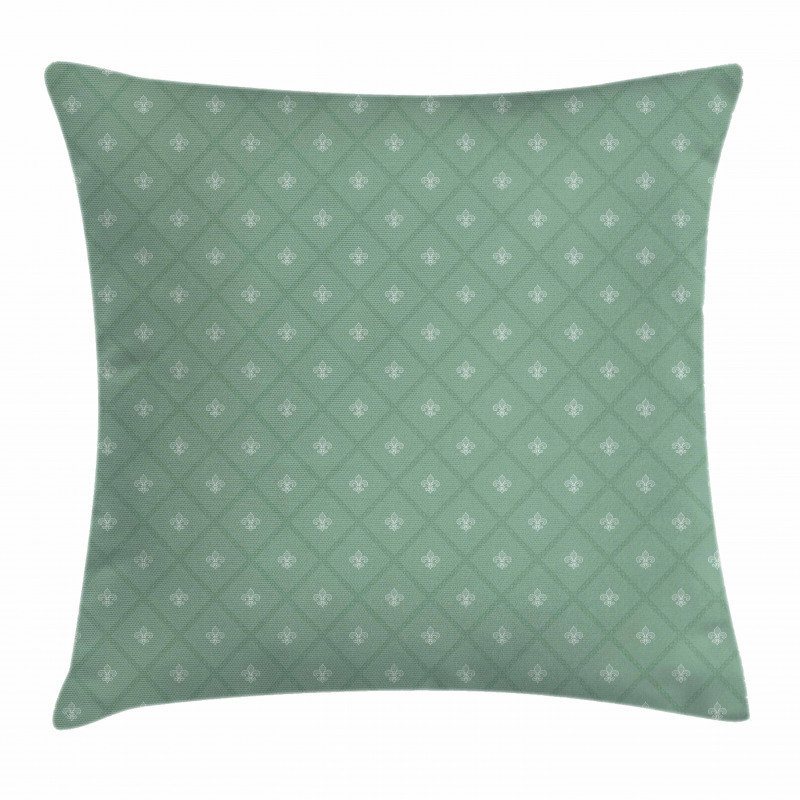 Retro Royal Lilies Pillow Cover