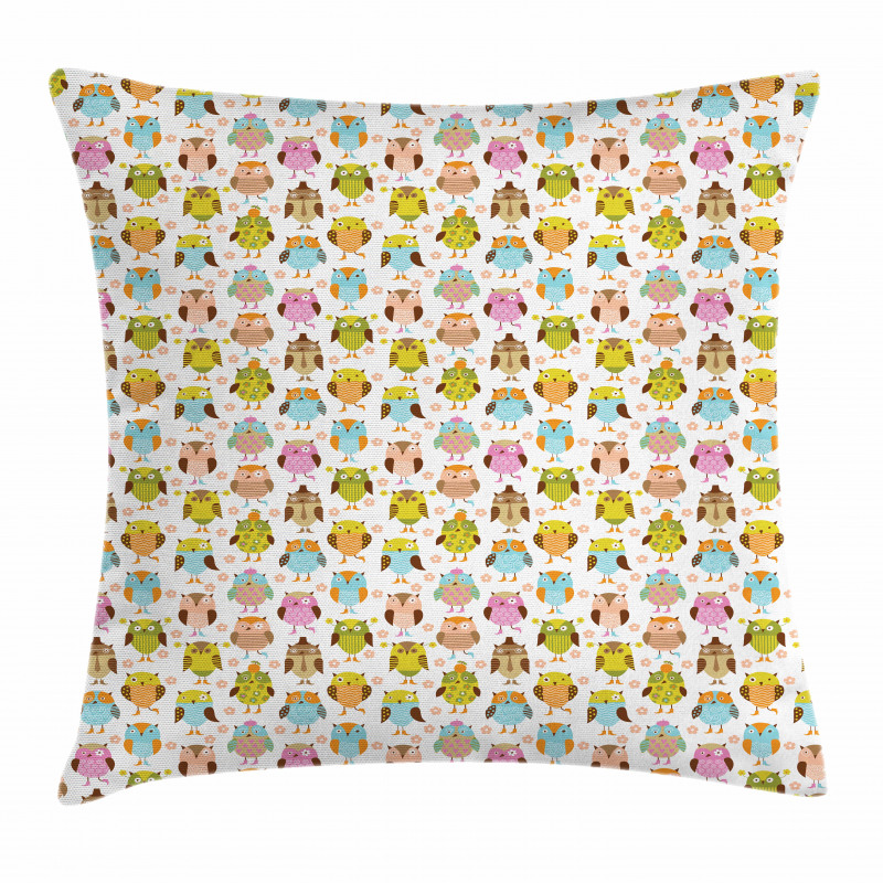 Floral Colorful Pillow Cover