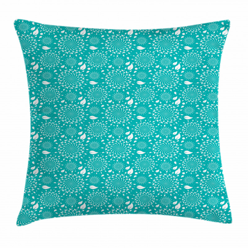 Stalks and Dots Vintage Pillow Cover