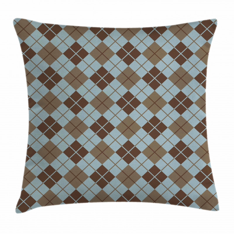 Argyle Pattern Pillow Cover