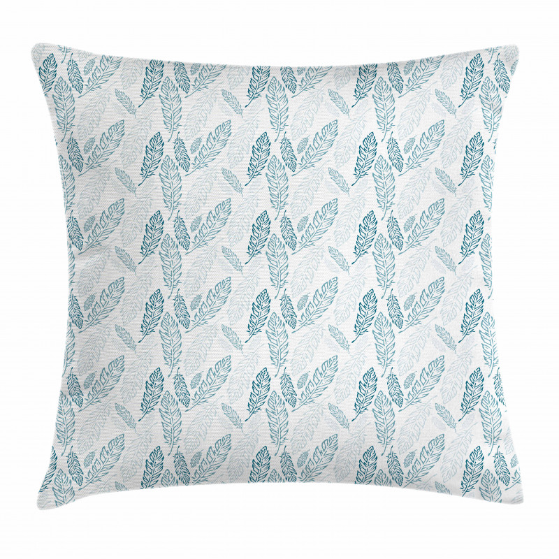 Grunge Feathers Pillow Cover