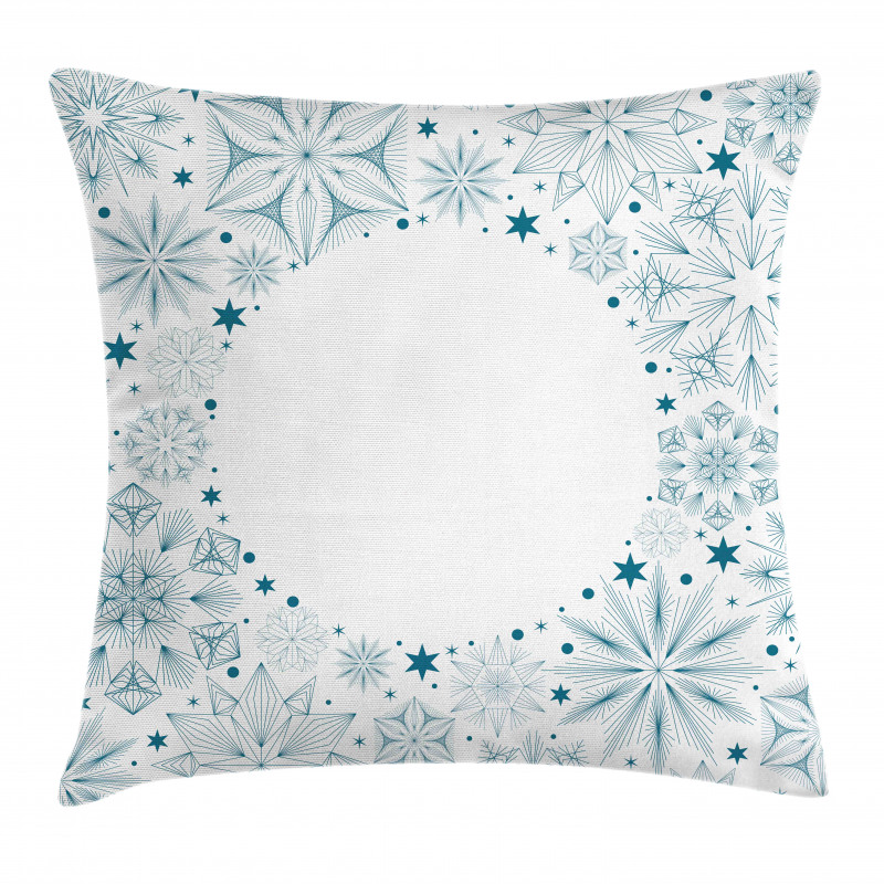 Xmas Snowflakes Pillow Cover