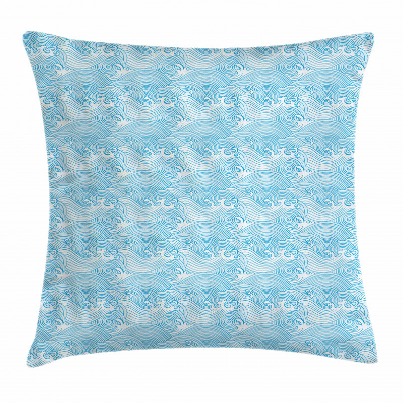 Japanese Waves Pillow Cover