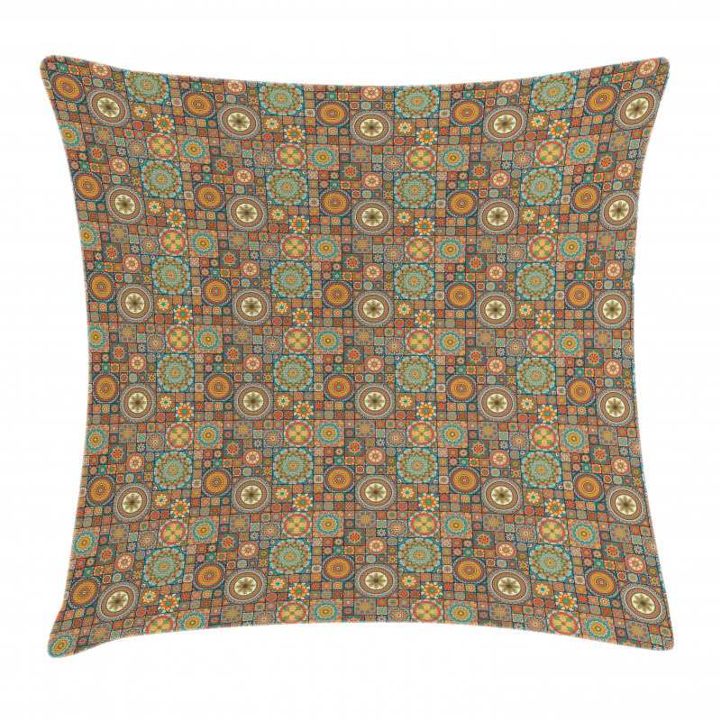 Eastern Old Folkloric Pillow Cover