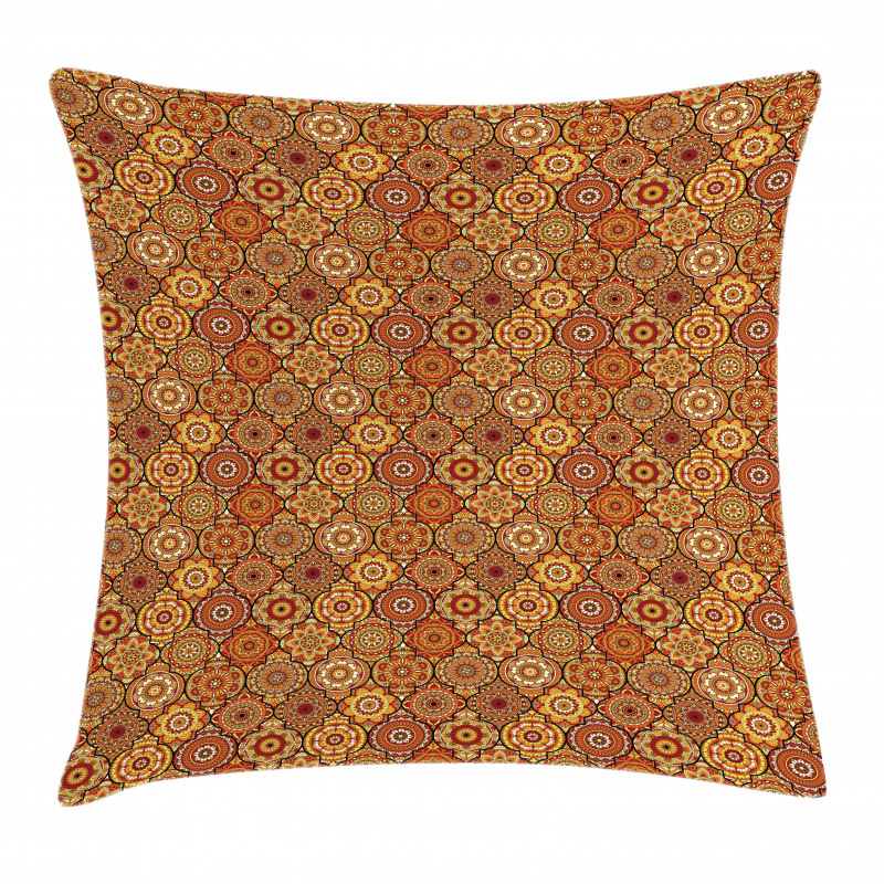 Floral Motifs Ottoman Pillow Cover