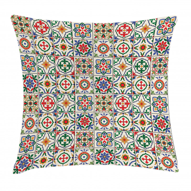 Ornamental Abstract Leaf Pillow Cover