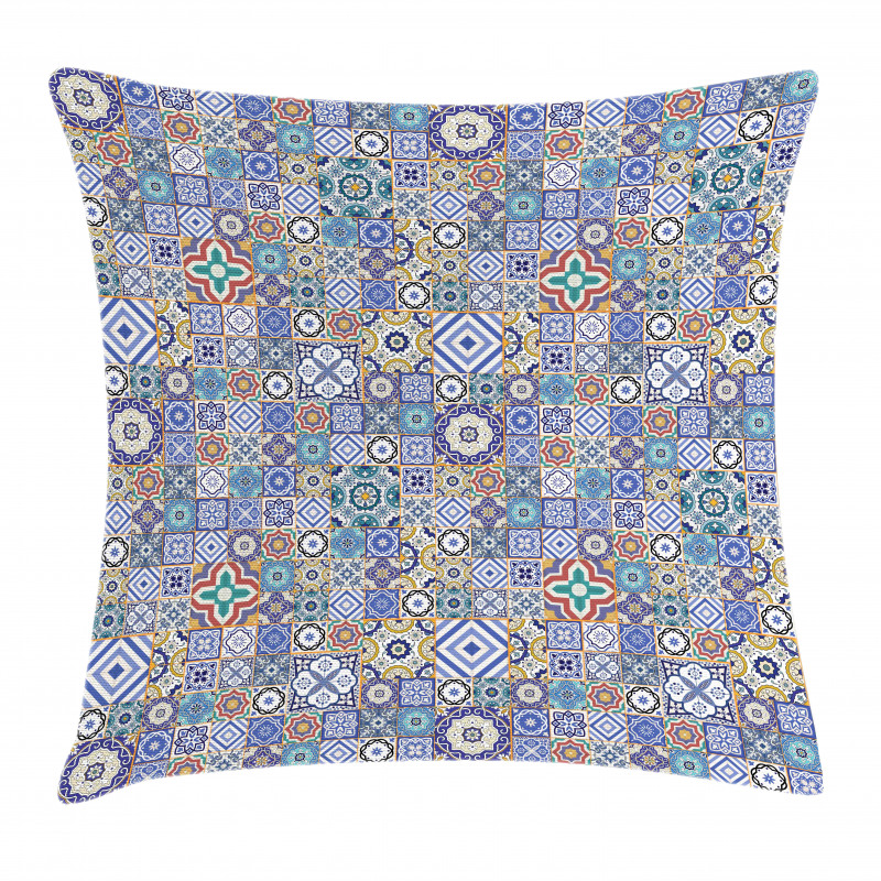 Grid Squares Pattern Pillow Cover