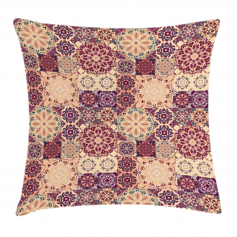 Ornate Ceramic Tiles Pillow Cover