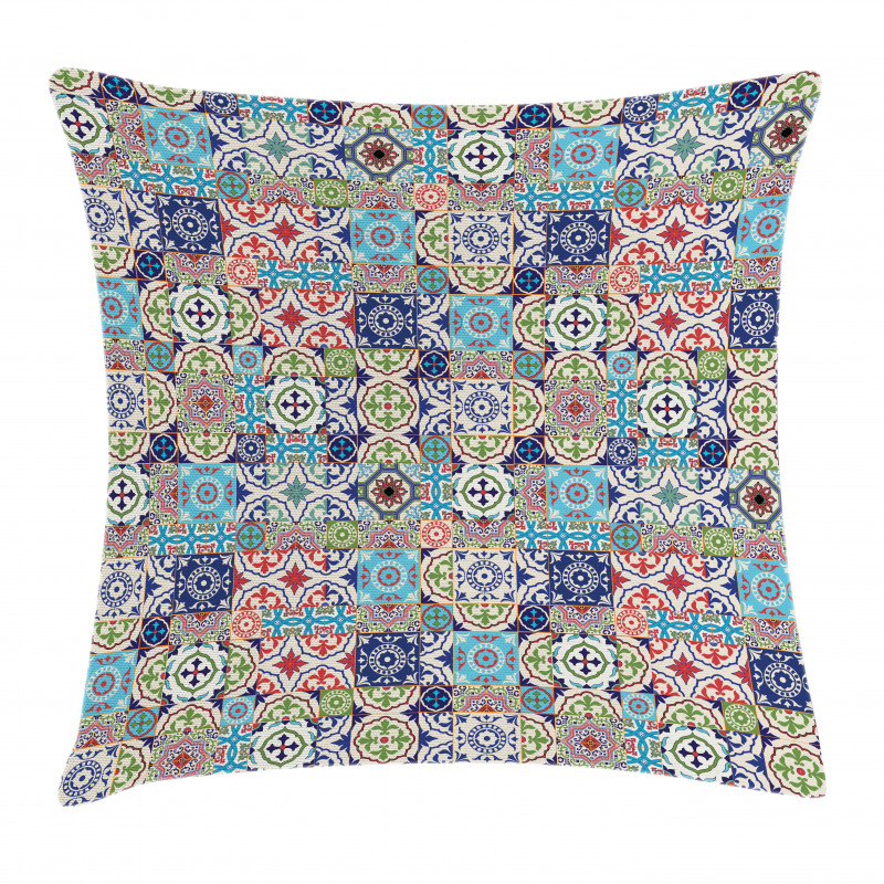 Complex Floral Design Pillow Cover