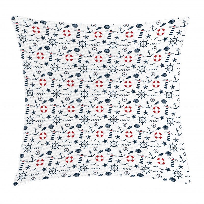 Nautical Wave Helms Pillow Cover