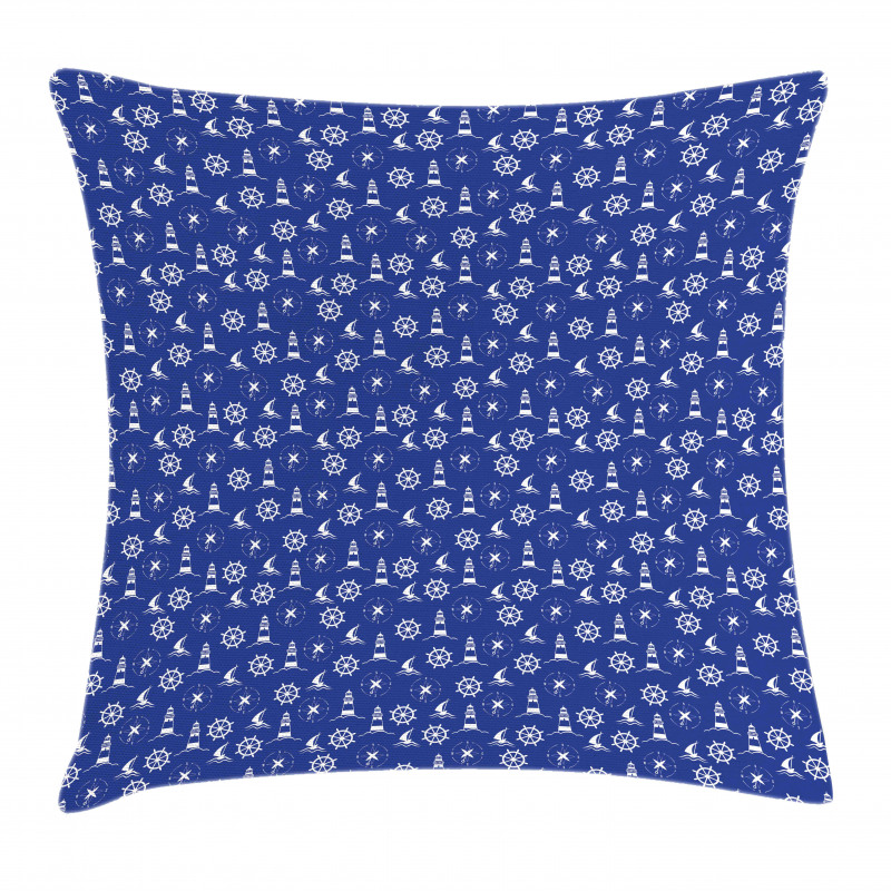 Maritime Silhouettes Pillow Cover