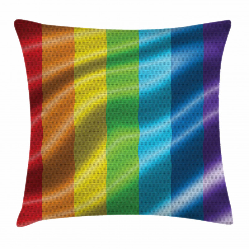 Pride Flag Inspired Design Pillow Cover