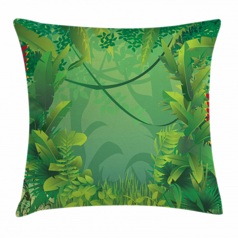 Hawaiian Rainforest Pillow Cover