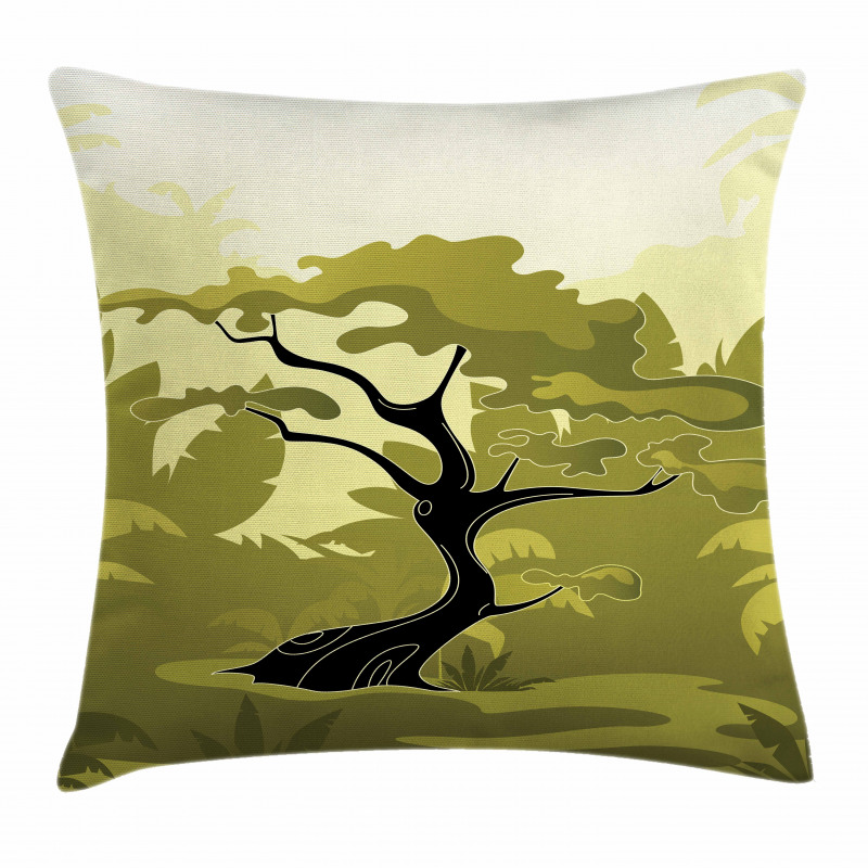 Japanese Jungle Pillow Cover