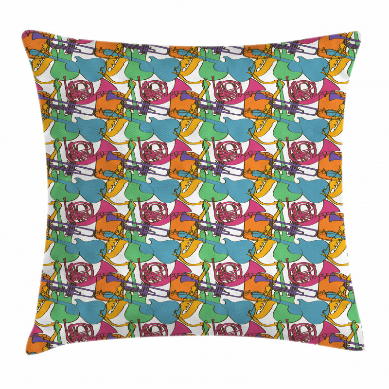 Abstract Retro Party Pillow Cover