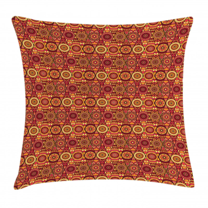 Floral Boho Geometric Pillow Cover
