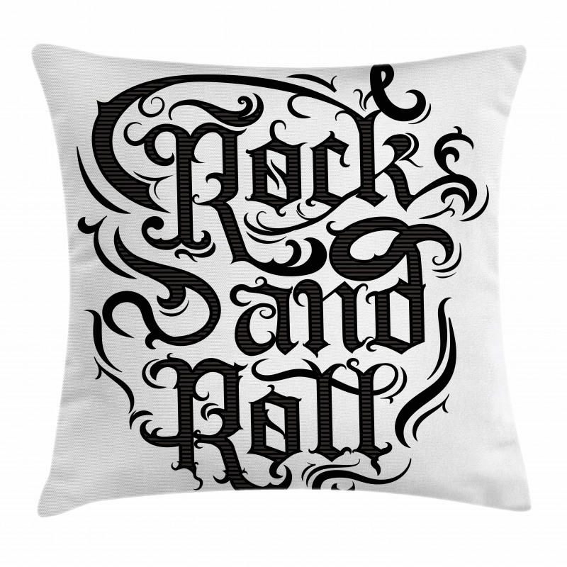 Vintage Rock 'n' Roll Pillow Cover