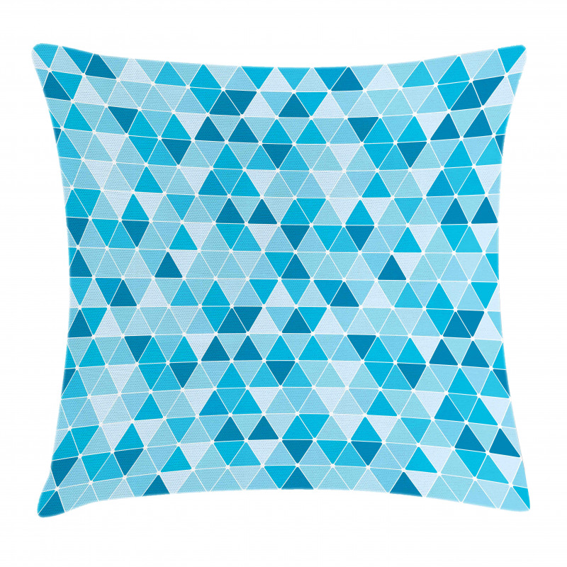 Geometric Triangles Mosaic Pillow Cover