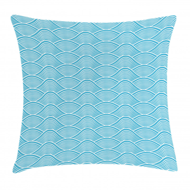 Japanese Ocean Sea Waves Pillow Cover