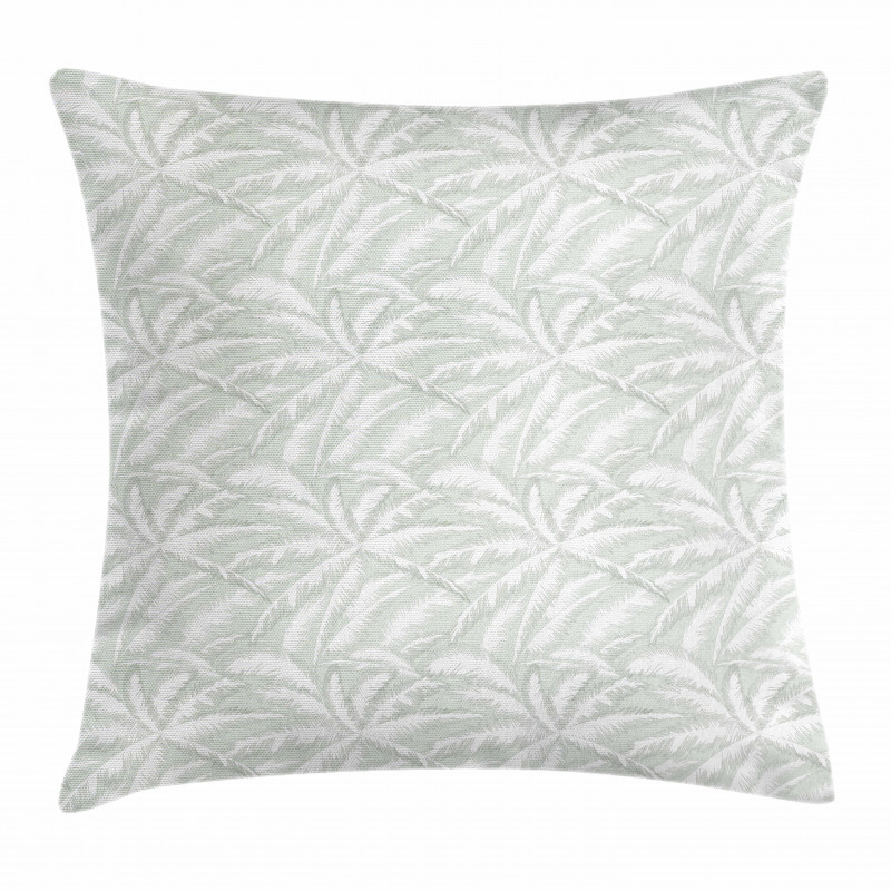 Abstract Pale Leafage Pillow Cover