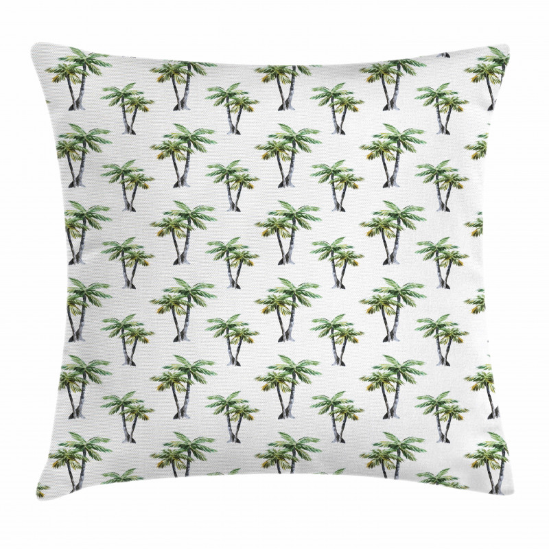 Watercolor Trees Art Pillow Cover