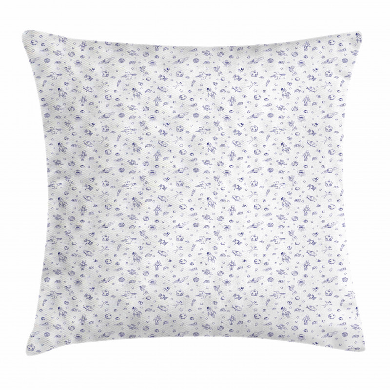 Galactic Doodles Pillow Cover