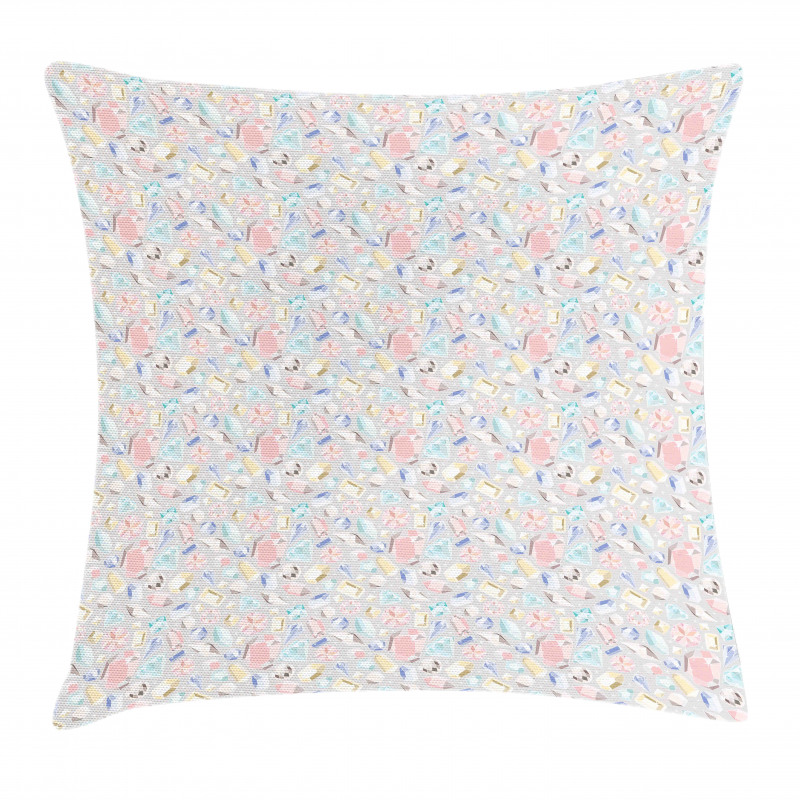 Pastel Different Rocks Pillow Cover